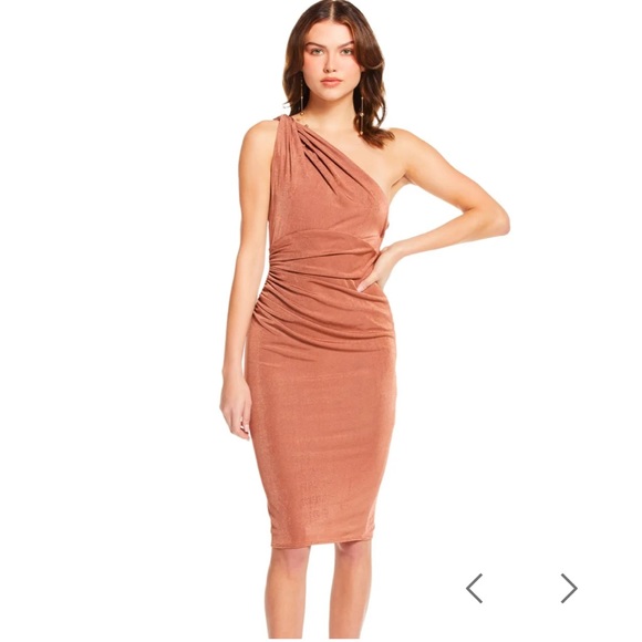 Katie May High Roller One-Shoulder Body-Con Cocktail Dress - Picture 2 of 3